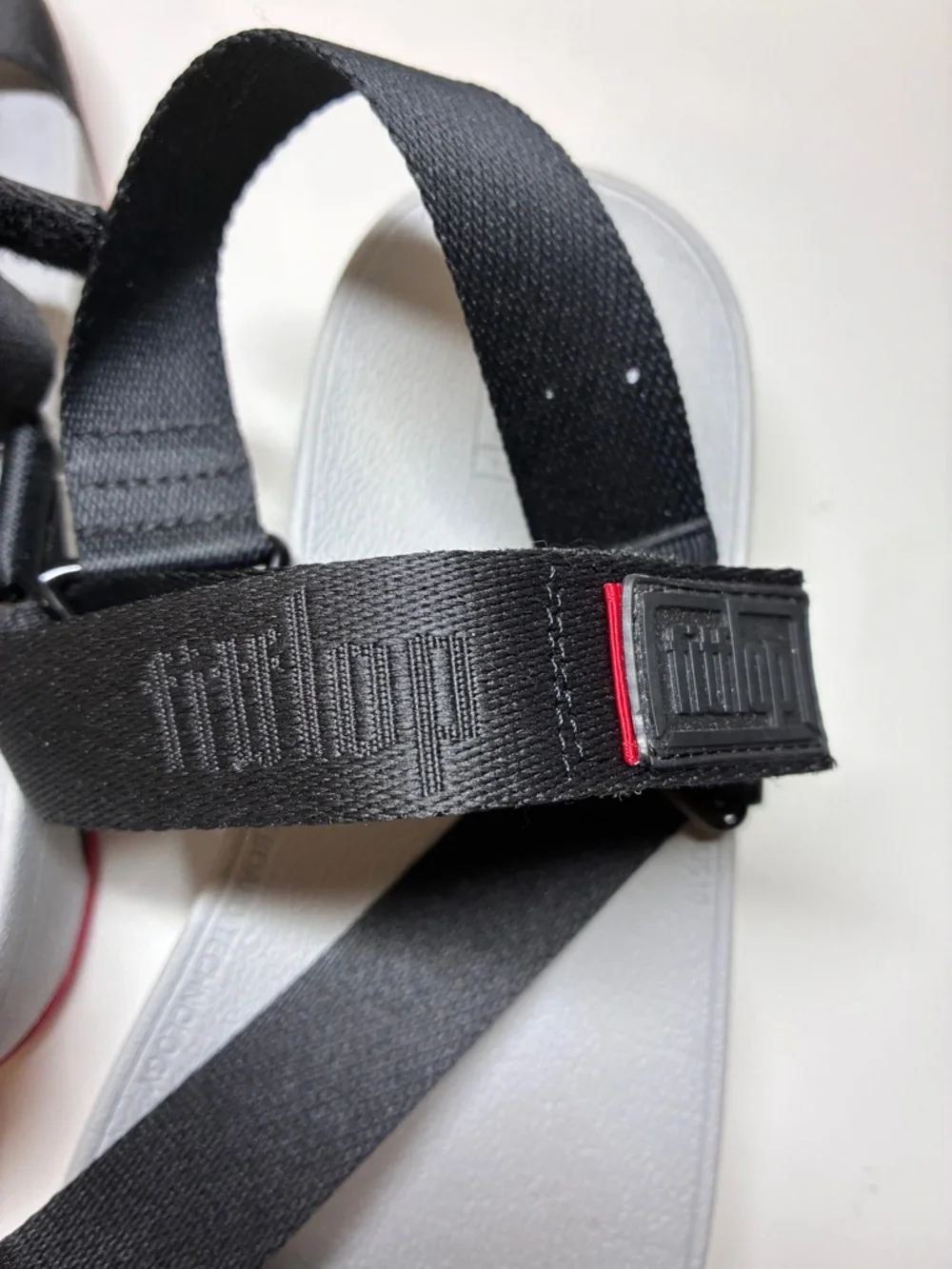 FitFlop Women's Surfa Back-Strap Sandals in Pewter Grey.